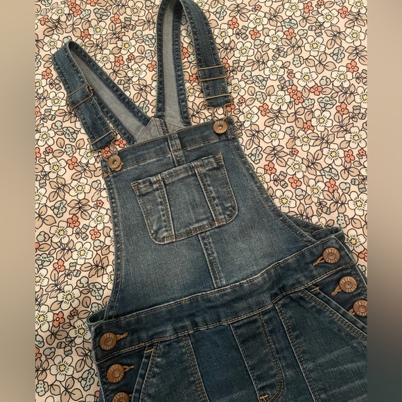 Girls Denim Overall Dress by True Craft-very good condition-Size 6x - Picture 3 of 14